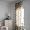 Sutuo Home Boho Curtain 84 Inches Length for Bedroom, Printed Cotton Linen Rod Pocket Semi Blackout Farmhouse Bohemian Tassels Window Treatment for Living Room, 1 Panel 59" W x 84" L, Green Forest by CozyNest Decor