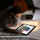 HIUKCOLED A4 Light Tracing Box with 4 Pcs Clips, Stepless Adjustable Brightness Ultra-Thin Light Pad, USB Powered LED Light Board for Drawing,Diamond Painting,Sketching,Animation,X-Ray,Sand Painting by TinyTreasures Baby Boutique
