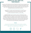 Desert Essence Arnica & Tea Tree Oil Toothpaste – Carrageenan & Fluoride Free – Wintergreen Mint – Vegan, Non-GMO, Gluten-Free – Gently Removes Plaque & Freshens Breath – 6.5 oz by CozyNest Decor