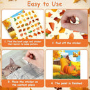 4PCS Thanksgiving Paint by Sticker Books Crafts for Kids Ages 4-8 Fall Sticker by Number Books Activity Book for Kids Age 3-5 Puzzle Book Craft Art Toddler Gift with Turkey Pumpkin 32 Pictures by TinyTreasures Baby Boutique