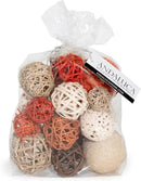 ANDALUCA Decorative Balls Bag Bowl Filler Home Decor (Orange) by CozyNest Decor