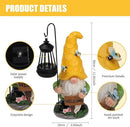 Gnome Garden Decor Statue Mom Dad Gifts Garden Accessories Garden Gnomes Outdoor Lights Solar Resin Gnomes Home Decorations for Patio,Yard,Lawn Ornament by CozyNest Decor