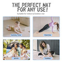 Yay Mats Stylish Extra Large Baby Play Mat. Soft, Thick, Non-Toxic Foam Covers 6 ft x 4 ft. Expandable Tiles with Edges Infants and Kids Playmat Tummy Time Mat (Emery Rainbow) by TinyTreasures Baby Boutique