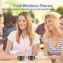 LENRUE Portable Bluetooth Speakers,Wireless Speaker with Clear Sound, Long Playtime, Small Mini Metal Speaker,Christmas Birthday Gifts for Men, Women,Kids(Black) by TinyTreasures Baby Boutique