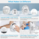LAMSUET Electric Hands-Free Breast Pump, Strong Suction Wearable Breast Pump with 4 Modes & 12 Levels (White, 2 Pack) by TinyTreasures Baby Boutique