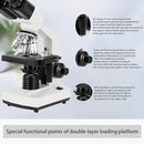 Binocular Compound Microscope, 40X-5000X Magnification, Wide-Angle Eyepiece WF10X WF25X, LED Light Source, XY axis Double-Layer Stage, Adult Microscope (Supports WiFi Wireless Connection) by TinyTreasures Baby Boutique