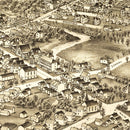 Vintage Map of Lancaster, New York 1892