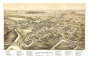 Vintage Map of Lancaster, New York 1892