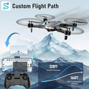 Drone with Camera, 1080P HD FPV Foldable Drone with Brushless Motor Optical Flow, One Key Take Off/Land, 360° Flip, Waypoint Fly, Gesture Selfie, 2 Batteries, Mini Drones for Kids 14+ by TinyTreasures Baby Boutique