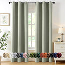 MIULEE Sage Green Blackout Curtains for Bedroom Living Room 84 Inches Long 2 Panels, Thermal Insulated Room Darkening Drapes Solid Grommet Top Noise Reducing Light Green Window Treatments 40x84 Inch by TinyTreasures Baby Boutique