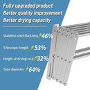 Guevara Wall Mounted Clothes Drying Rack,Stainless Steel Foldable Drying Rack for Laundry Room/Bathroom Tower，Easy to Install 31-inch Rod, 120 lbs Large Capacity- Indoor and Outdoor Use by CozyNest Decor