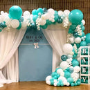 130pcs Teal Balloons Different Sizes 18" 12" 10" 5" Turquoise Blue Balloons for Boys Girls Baby Shower Wedding Anniversary Graduation Engagements Birthday Party Decorations by CozyNest Decor