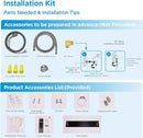 Midea MDF18A1ABB Built-in Dishwasher with 8 Place Settings, 6 Washing Programs, Stainless Steel Tub, Heated Dry, Energy Star, Black by TinyTreasures Baby Boutique