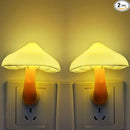 AUSAYE 2 Pack Sensor LED Night Light Plug in NightLight Energy Saving Wall Lamp Mushroom Night Lights for Bedroom, Bathroom,Toilet,Hallway,Kitchen,Kids,Adults Warm White by TinyTreasures Baby Boutique