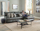 Como - 3 Piece Italian Leather Match Reclining Sectional by Unique Piece Furniture