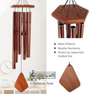 ASTARIN Wind Chimes Outdoor Large Deep Tone, Large Windchimes for Outside with 6 Tubes Tuned Relaxing Melody,Memorial Wind Chimes for Mom Dad,Sympathy Gifts, 36" by CozyNest Decor