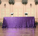 SquarePie Sequin Tablecloth 90 x 132 Inch Purple Sparkly Table Linen for Wedding Halloween Party by CozyNest Decor