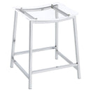Staten - Backless Counter Stool (Set of 2) - Chrome by HouseOfZazla