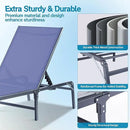 Outdoor Chaise Lounge Chair Set of 2, Foldable & Assemble-Free, 6 Adjustable Positions, Durable Rust-Resistant Frame, Portable Outdoor Pool Lounge Chairs for Pool Patio Beach, Blue by GreenHaven Gardens