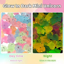100 PCS Mini Resin Unicorn Luminous Tiny Unicorn Miniature Figurines Glow in The Dark Mini Resin Animals Suitable for DIY Cake Ornaments Crafts Moss Landscape Decoration by GreenHaven Gardens