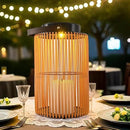 2 Pack Solar Lanterns for Outdoor Waterproof, ZBLUXBZ Outdoor Table Lamp for Outside Hanging Solar Lights, LED Garden Cordless Lights Perfect for Patio and Pathway Lighting (11-inch Height, Yellow) by GreenHaven Gardens