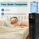 ICEPURE Water Dispenser with Ice Maker, 3-in-1 Hot and Cold Water Cooler with Built-in Bullet Ice Maker Machine, 26.5lbs/24H, Top Loading for 3-5 Gallon Bottle, Child Safety Lock, Black by CozyNest Decor