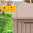 DRATO 180 Gallon Deck Box, Waterproof Resin Large Outdoor Storgae Box for Patio Furniture, Patio Cushions, Gardening Tools, Pool and Sports Supplies, Lockable by GreenHaven Gardens