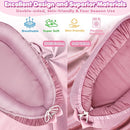 Baby Lounger - Baby Lounger for Newborn 0-24 Months, Breathable & Soft Cotton and Velvet Cover Baby Nest, Portable Tummy Time Lounger for Home and Travel, Ideal Baby Essentials & Shower Gifts by TinyTreasures Baby Boutique