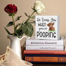 Funny Highland Cow Bathroom Decor Are You Pooping Sign Highland Cow Gifts for Women Highland Cow Nursery Decor, Wooden Box Decor Sign for Home Farmhouse Office Living Room Table Shelf Tiered by CozyNest Decor