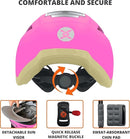Kid Bike Helmets for Boys and Girls | Fit Head 51-54cm Circumference | CPSC & NTA-8776 Dual Certified | Multi-Sport Helmets with LED Lights, Magnetic Buckle, Detachable Visor by TinyTreasures Baby Boutique
