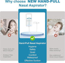 Patented Nasal Aspirator for Baby and Toddler, Hand Pump Nose Sucker with Rounded Non-Invasive Nozzle, Quiet Suction Relieves Congestion and Stuffy Boogers, Safe for Infant, Co-Branded with CHIBOJI by TinyTreasures Baby Boutique