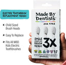 Kids Electric Toothbrush - Rechargeable Vibrating Toothbrush with Timer, Includes 6 Replacement Heads, Gently Cleans Little Teeth, for Girls and Boys, Kids & Toddlers Age 2+, Shark by TinyTreasures Baby Boutique