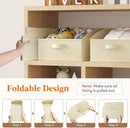 Lifewit Storage Baskets for Shelves, 6 Packs Non-woven Fabric Trapezoid Closet Organizer Bins with Handles, Foldable Clothing Containers Box for Clothes, Toy, Towel, Book, DVD, Hats, Small-Beige by TinyTreasures Baby Boutique