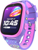 PlayZoom 4 Kids Smartwatch – 1.83” Color Touchscreen, 25+ Games, Selfie Camera, Audiobooks, Songs, Step Tracker, Parental Controls, Waterproof, for Ages 4-12 (Purple Unic) by TinyTreasures Baby Boutique