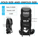 WIPHA Hiking Backpack Carrier, Lightweight Toddler Shoulder Carrier with Sun Shade, Saddle Toddler Backpack for Kids 6 Months to 4 Years Old by TinyTreasures Baby Boutique