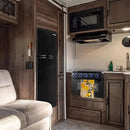RecPro 4.4 Cu Ft 12V RV Refrigerator with Freezer | Frost-Free, Black Finish | Adjustable Shelves, Reversible Door, Built-In Lock | Off-Grid Camper Fridge | 19.5”W x 23.5”D x 43.5”H by CozyNest Decor