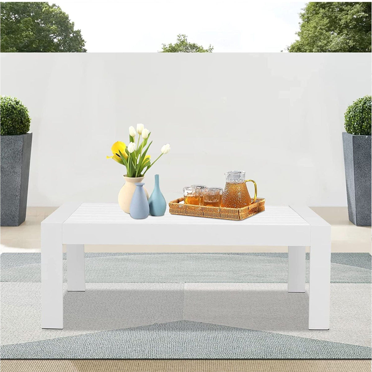 Modern Rectangle Outdoor Coffee Table, photo 6 of 12