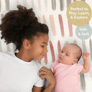 JumpOff Jo - Extra Large Waterproof Foam Padded Play Mat for Infants, Babies, Toddlers, Play Pens & Tummy Time, Foldable Activity Mat, 77 x 70 x 0.6 inches by TinyTreasures Baby Boutique