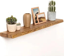Fun Memories 40" Floating Shelves for Wall, Live Edge Solid Elm Wood Floating Shelf with Invisible Bracket, Wall Mounted Display Wooden Shelves for Bathroom, Kitchen, Bedroom, Natural Color, Set of 1 by CozyNest Decor