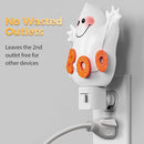 DORESshop Halloween Night Light Plug in, Ghost Night Lights Plug into Wall, Plug in Nightlight with 360° Rotatable, Cute & Funny Halloween Party Decorative for Adults,Kids,Gift, Pocky Decor,2 Pack by TinyTreasures Baby Boutique