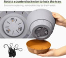 QCQHDU 2 Pack Hanging Planters for Indoor Outdoor Plants, 8 Inch Hanging Baskets Flower Pots with Reservoir Tray & Visible Water-Level by CozyNest Decor