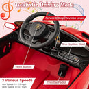 Costzon Ride on Car, Lamborghini Licensed 12V Battery Powered 4WD Sports Car with Remote Control, 3 Speeds, Hydraulic Doors, LED Lights, Towing Wheel, Horn, Music, Electric Vehicle for Kids Aged 3-8 by TinyTreasures Baby Boutique