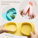 Silicone Foldable Novelty Dinner Plates,Baby Plates Travel Essential with Forks and Spoons,Microwave & Dishwasher SafeWatermelon by TinyTreasures Baby Boutique