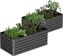 6x3x2 ft Raised Garden Bed, Large Metal Planter Raised Beds, Planters for Outdoor Plants for Vegetables, Flowers, Herbs, Fruits, and Succulents.(2 Pcs) by CozyNest Decor