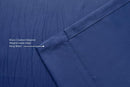 MIUCO Blackout Curtains Room Darkening Textured Grommet Window Curtains 2 Panels for Bedroom 52x63 Inch Navy Blue by TinyTreasures Baby Boutique