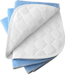 4-Layer Ultra Soft Quilted Bed Pads, 18" x 24" (3 Pack), Heavy Absorbency Underpad, Machine Washable, Mattress Protection for Elderly Seniors, Kid and Pets by TinyTreasures Baby Boutique