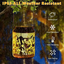 2 Pack Bee Solar Lanterns Outdoor Waterproof Hanging Solar Lights LED 6.9" Metal Flower Bee Decorative Lantern for Patio,Yard,Porch,Table,Garden Birthday Gifts for Women Mom Grandma by GreenHaven Gardens