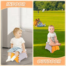 Portable Potty for Toddler Travel, Kids Travel Potty Training Chair with Travel Bag, Baby Potty Training Toilet for Outdoor and Indoor Easy to Clean(Orange) by Yszawmx, Includes 30 Replacement Bags by TinyTreasures Baby Boutique