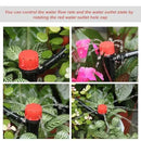 60pcs Drip Emitters for 1/4" Drip Irrigation Tubing,Adjustable 360 Degree Water Flow Drippers Garden Irrigation for 4-7mm Watering System by GreenHaven Gardens