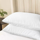 CaliTime Throw Pillow Covers Decorative 20 X 26 Inches Pack of 2 Cozy Chenille Standard Pillow Shams Cases for Couch Sofa Bed Living Room Home True White by CozyNest Decor